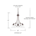 CAPITAL LIGHTING, HOMETOWN CHANDELIER, CHANDELIER LIGHT