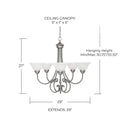 CAPITAL LIGHTING, HOMETOWN CHANDELIER, CHANDELIER LIGHT