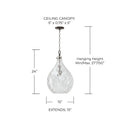 CAPITAL LIGHTING, BRISTOL PENDANT, PENDANT LIGHT