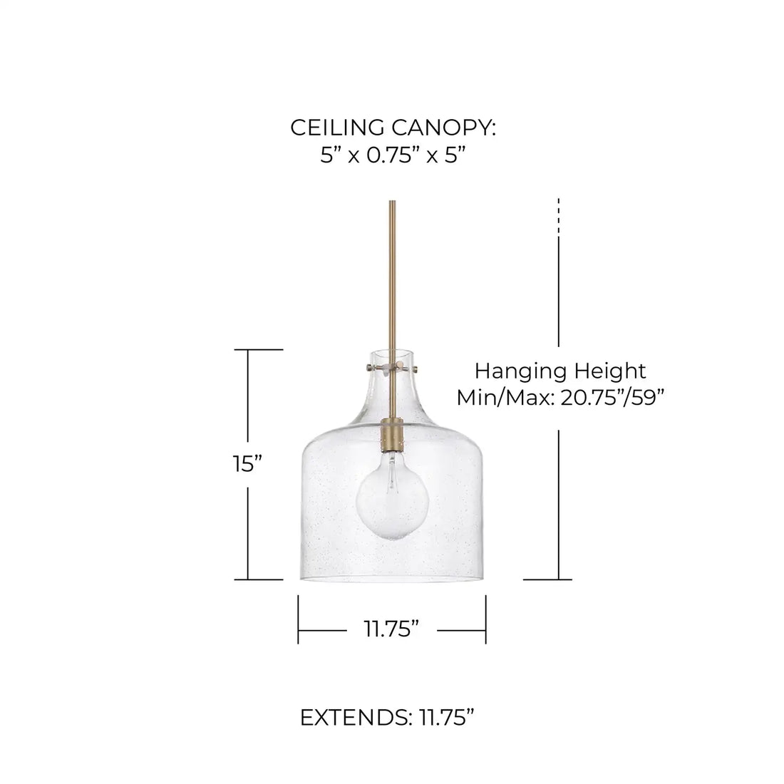 CAPITAL LIGHTING, CRAWFORD PENDANT, PENDANT LIGHT