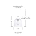 CAPITAL LIGHTING, CRAWFORD PENDANT, PENDANT LIGHT