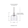 CAPITAL LIGHTING, CRAWFORD PENDANT, PENDANT LIGHT