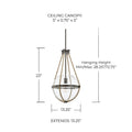 CAPITAL LIGHTING, BEAUFORT PENDANT, PENDANT LIGHT
