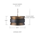 CAPITAL LIGHTING, LOREN PENDANT, PENDANT LIGHT