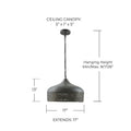 CAPITAL LIGHTING, SANA PENDANT, PENDANT LIGHT