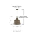 CAPITAL LIGHTING, QUARRY PENDANT, PENDANT LIGHT
