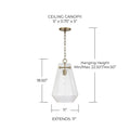 CAPITAL LIGHTING, LEE PENDANT, PENDANT LIGHT