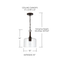 HOMEPLACE LIGHTING, CARTER PENDANT, PENDANT LIGHT