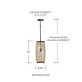 CAPITAL LIGHTING, JACOB PENDANT, PENDANT LIGHT