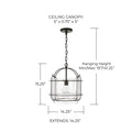 CAPITAL LIGHTING, HARMON PENDANT, PENDANT LIGHT