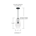 CAPITAL LIGHTING, DENA PENDANT, PENDANT LIGHT