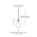 HOMEPLACE LIGHTING, BAKER PENDANT, PENDANT LIGHT