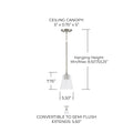 HOMEPLACE LIGHTING, BAKER PENDANT, PENDANT LIGHT