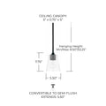 HOMEPLACE LIGHTING, BAKER PENDANT, PENDANT LIGHT