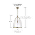 CAPITAL LIGHTING, MADISON PENDANT, PENDANT LIGHT
