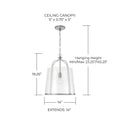 CAPITAL LIGHTING, MADISON PENDANT, PENDANT LIGHT