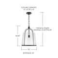 CAPITAL LIGHTING, MADISON PENDANT, PENDANT LIGHT
