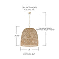 CAPITAL LIGHTING, NAOMI PENDANT, PENDANT LIGHT