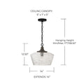 CAPITAL LIGHTING, CLIVE PENDANT, PENDANT LIGHT