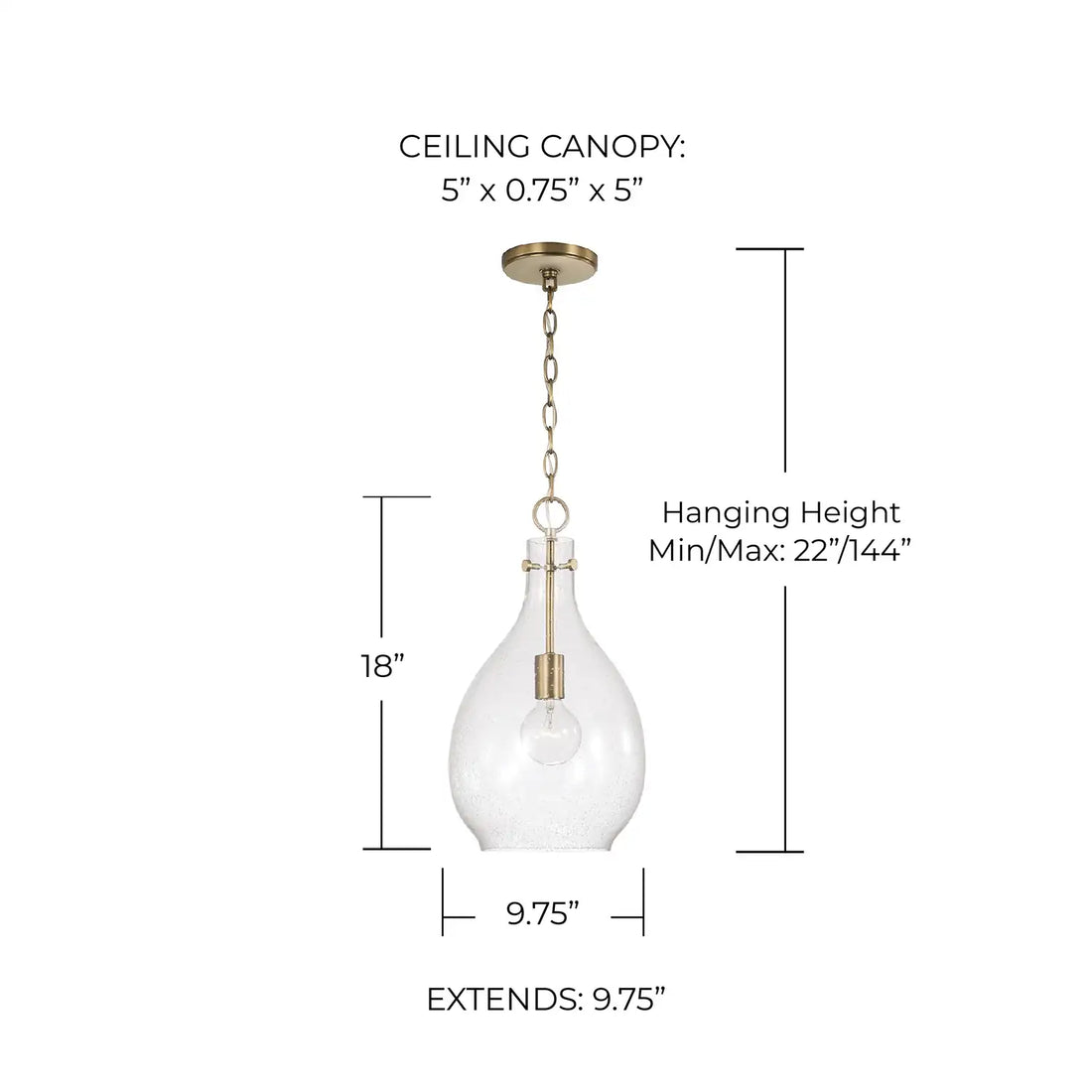 CAPITAL LIGHTING, BRENTWOOD PENDANT, PENDANT LIGHT