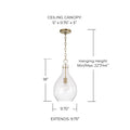 CAPITAL LIGHTING, BRENTWOOD PENDANT, PENDANT LIGHT