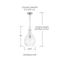 CAPITAL LIGHTING, BRENTWOOD PENDANT, PENDANT LIGHT