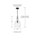 CAPITAL LIGHTING, BRENTWOOD PENDANT, PENDANT LIGHT