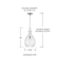 CAPITAL LIGHTING, BRENTWOOD PENDANT, PENDANT LIGHT