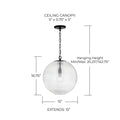 CAPITAL LIGHTING, DOLAN PENDANT, PENDANT LIGHT