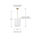 CAPITAL LIGHTING, WELLER PENDANT, PENDANT LIGHT