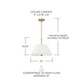 CAPITAL LIGHTING, PARSON SEMI-FLUSH, PENDANT LIGHT