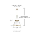 CAPITAL LIGHTING, LANDON PENDANT, PENDANT LIGHT