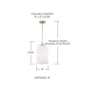 CAPITAL LIGHTING, CLEO PENDANT, PENDANT LIGHT