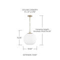 CAPITAL LIGHTING, CLEO PENDANT, PENDANT LIGHT