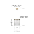 CAPITAL LIGHTING, VAUGHN PENDANT, PENDANT LIGHT