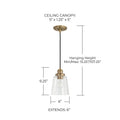 CAPITAL LIGHTING, FALLON PENDANT, PENDANT LIGHT