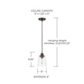 CAPITAL LIGHTING, FALLON PENDANT, PENDANT LIGHT