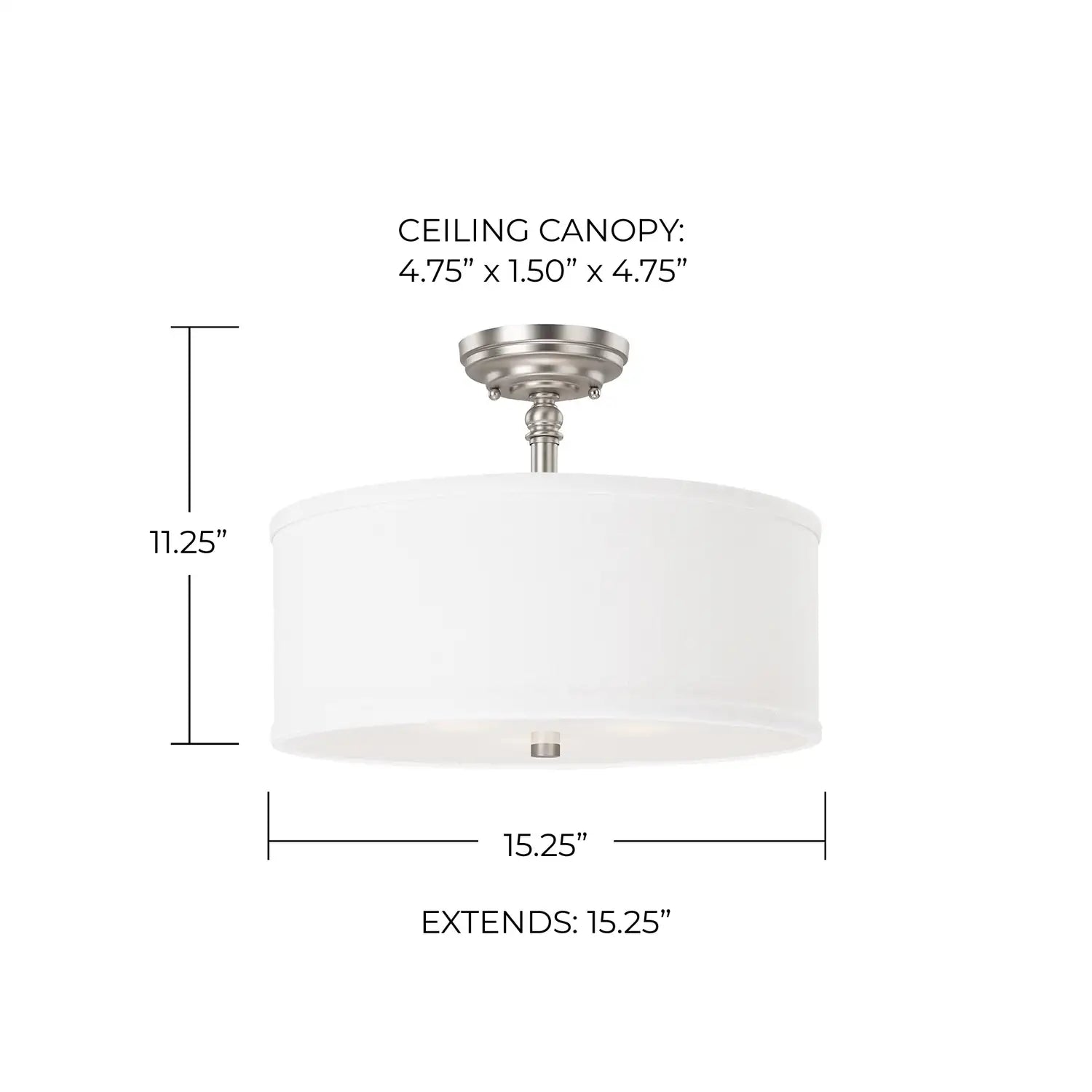 CAPITAL LIGHTING, LOFT SEMI-FLUSH, SEMI FLUSH MOUNT LIGHT