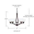 CAPITAL LIGHTING, STANTON CHANDELIER, CHANDELIER LIGHT