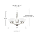 CAPITAL LIGHTING, STANTON CHANDELIER, CHANDELIER LIGHT