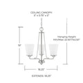 CAPITAL LIGHTING, BRAYLON CHANDELIER, CHANDELIER LIGHT