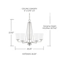 CAPITAL LIGHTING, BRAYLON CHANDELIER, CHANDELIER LIGHT