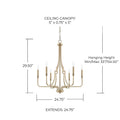 CAPITAL LIGHTING, DAWSON CHANDELIER, CHANDELIER LIGHT