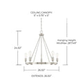 CAPITAL LIGHTING, TANNER CHANDELIER, CHANDELIER LIGHT