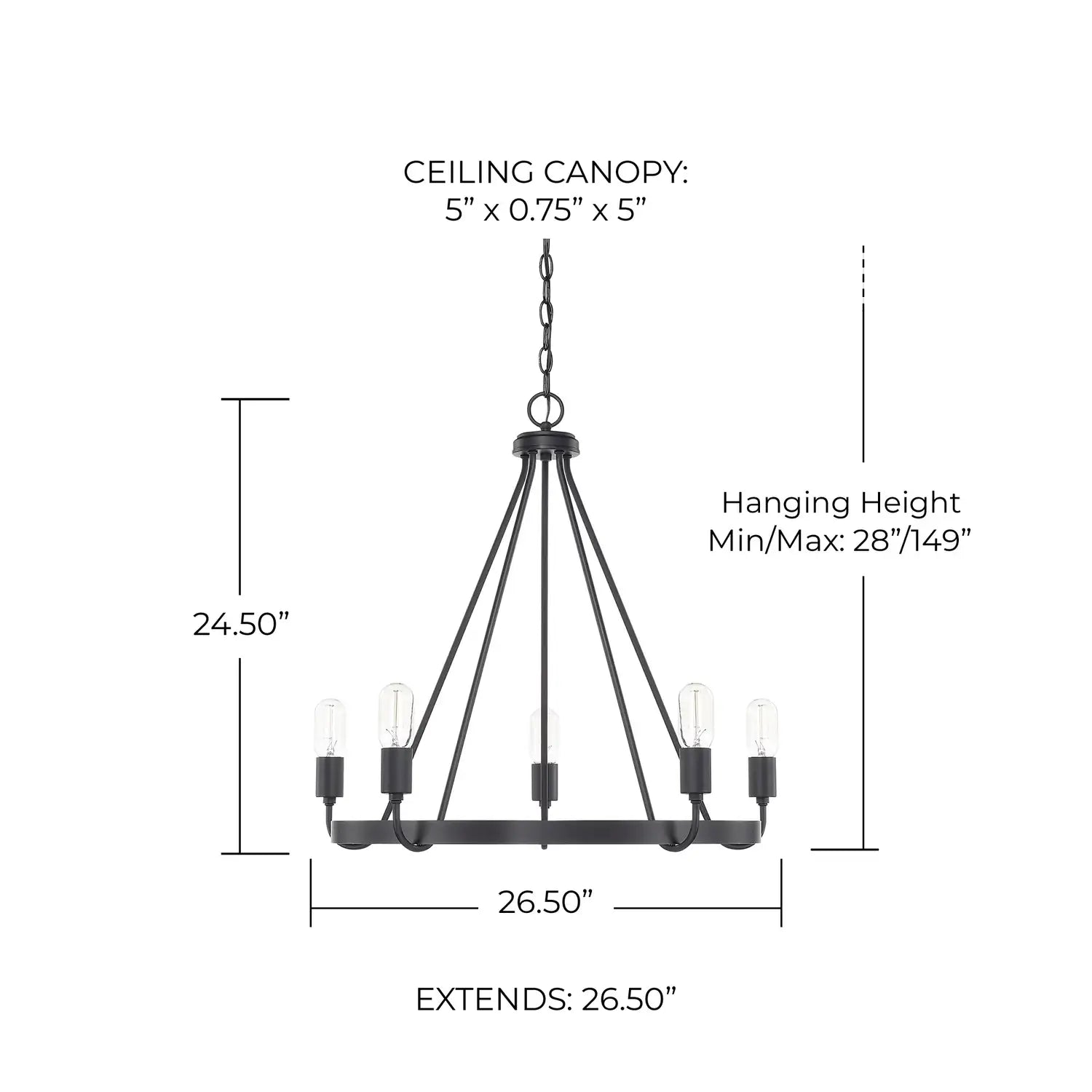 CAPITAL LIGHTING, TANNER CHANDELIER, CHANDELIER LIGHT