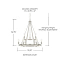 CAPITAL LIGHTING, TANNER CHANDELIER, CHANDELIER LIGHT