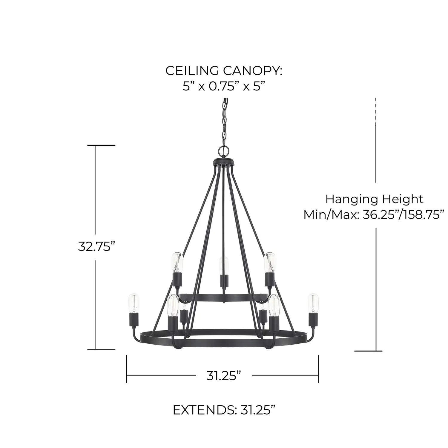 CAPITAL LIGHTING, TANNER CHANDELIER, CHANDELIER LIGHT