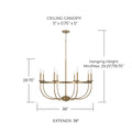 CAPITAL LIGHTING, RYLANN CHANDELIER, CHANDELIER LIGHT