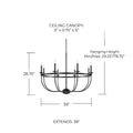 CAPITAL LIGHTING, RYLANN CHANDELIER, CHANDELIER LIGHT