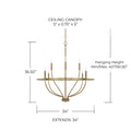 CAPITAL LIGHTING, GREYSON CHANDELIER, CHANDELIER LIGHT